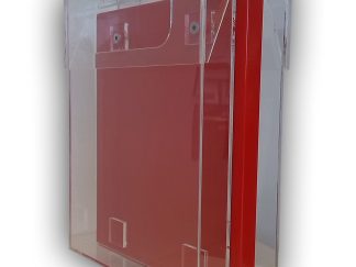 KS-PT A4 Kundenstopper Metallaufsatz mit doppeltem Acrylkasten
