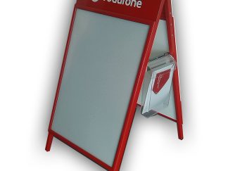 f-Kundenstopper inkl. Prospekthänger A4 / neues Modell