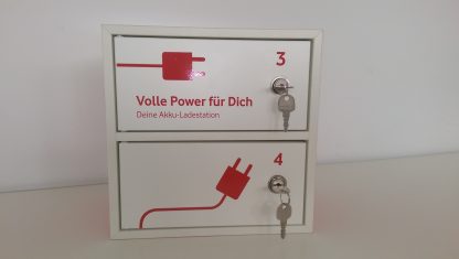 f-Box Links für Ladestation 250x170x250mm(BxTxH), für 2 Handys – Bild 4