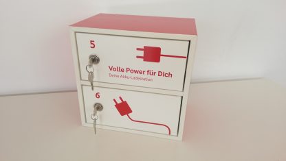 f-Box Rechts für Ladestation 250x170x250mm(BxTxH), für 2 Handys